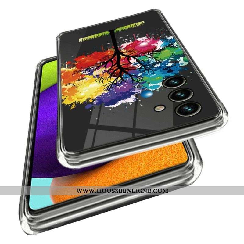 Coque Samsung Galaxy A14 5G / A14 Transparente Arbre Aquarelle
