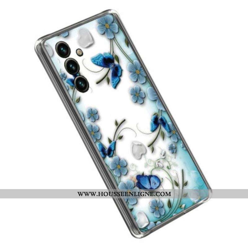 Coque Samsung Galaxy A14 5G / A14 Transparente Papillons en Vol
