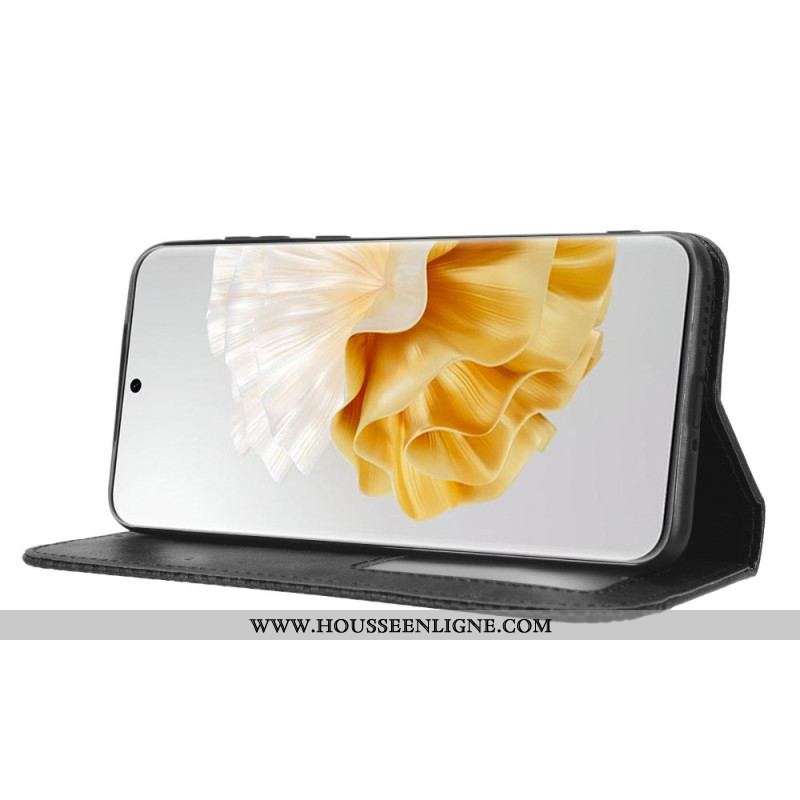 Flip Cover Huawei P60 Pro Style Cuir Stylisé