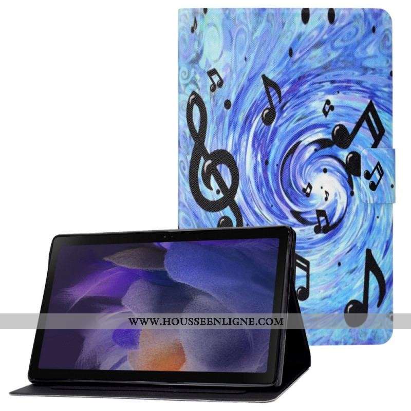 Housse Samsung Galaxy Tab A8 (2021) Notes de Musique