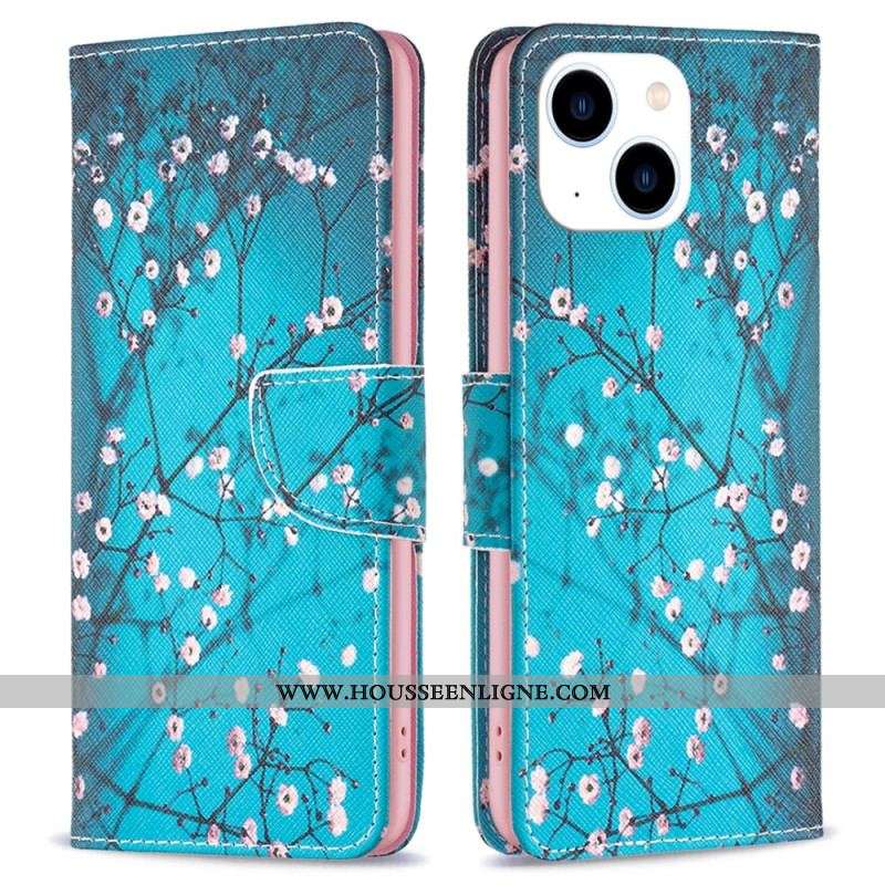 Housse iPhone 15 Branches Fleuries