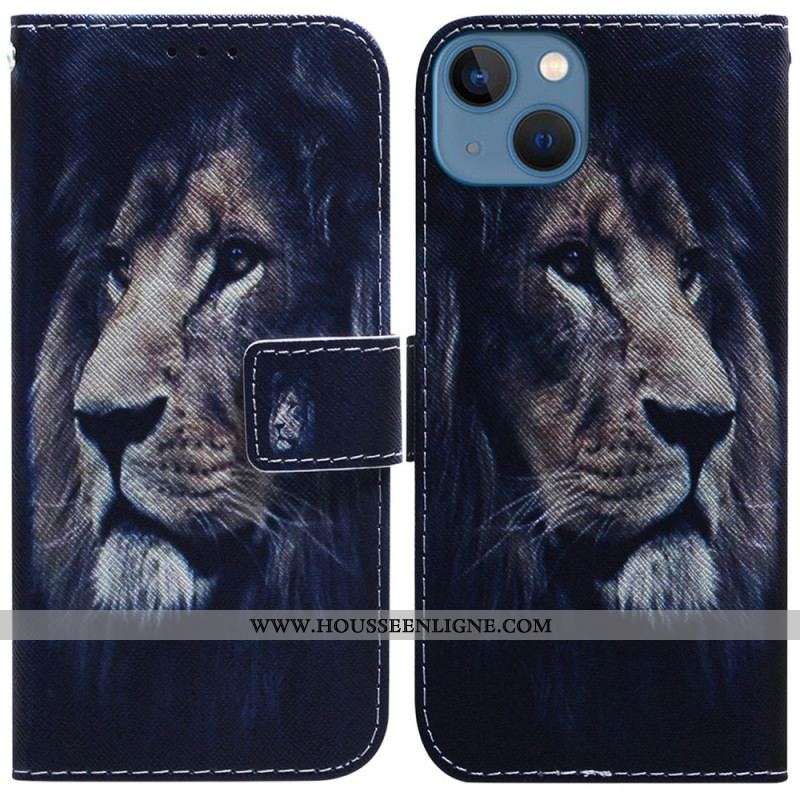 Housse iPhone 15 Dreaming Lion