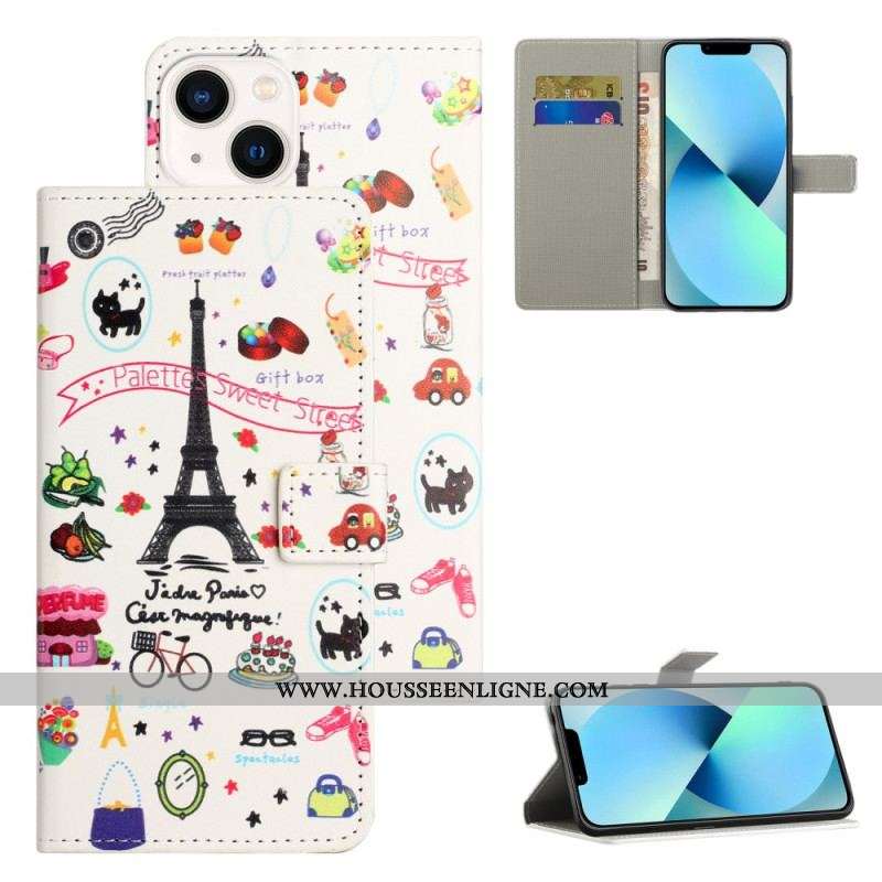 Housse iPhone 15 Sweet Paris