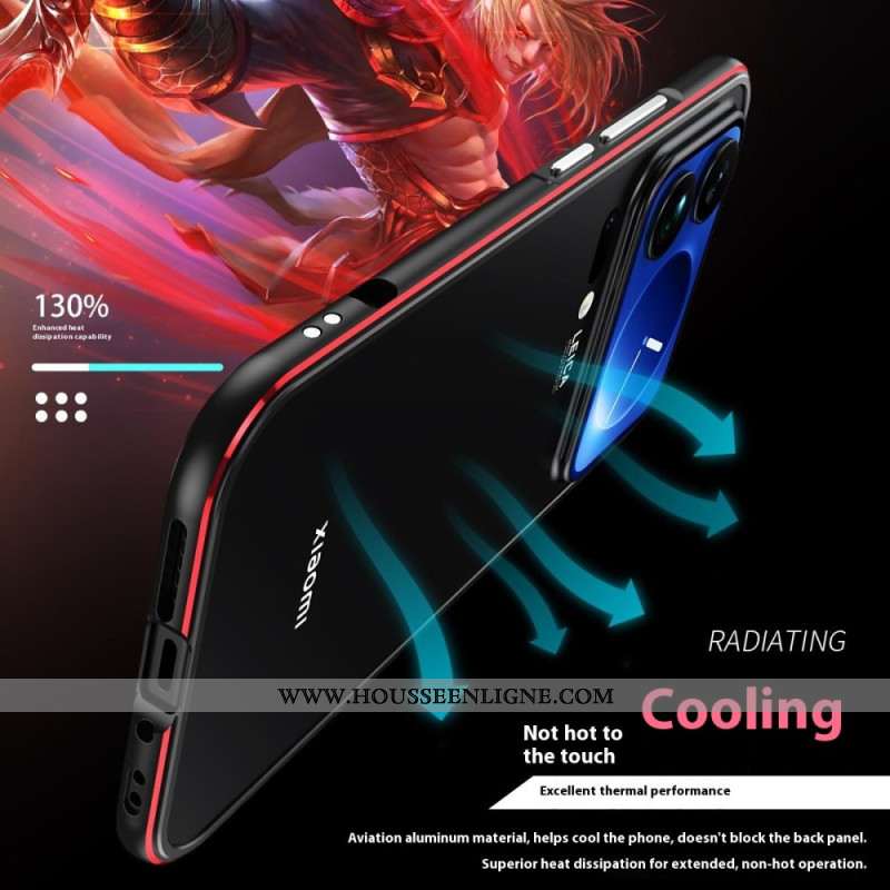 Bumper Xiaomi 17 Pro Max Protection Objectif et Cadre Métallique