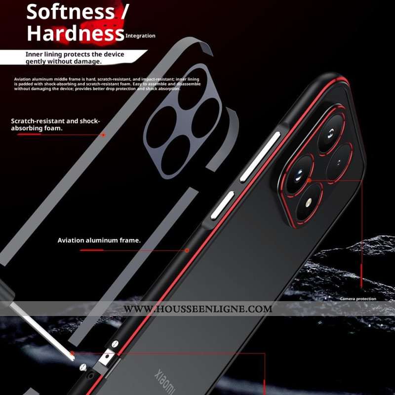 Bumper Xiaomi 17 Protecteur d'Objectif et Cadre Métallique