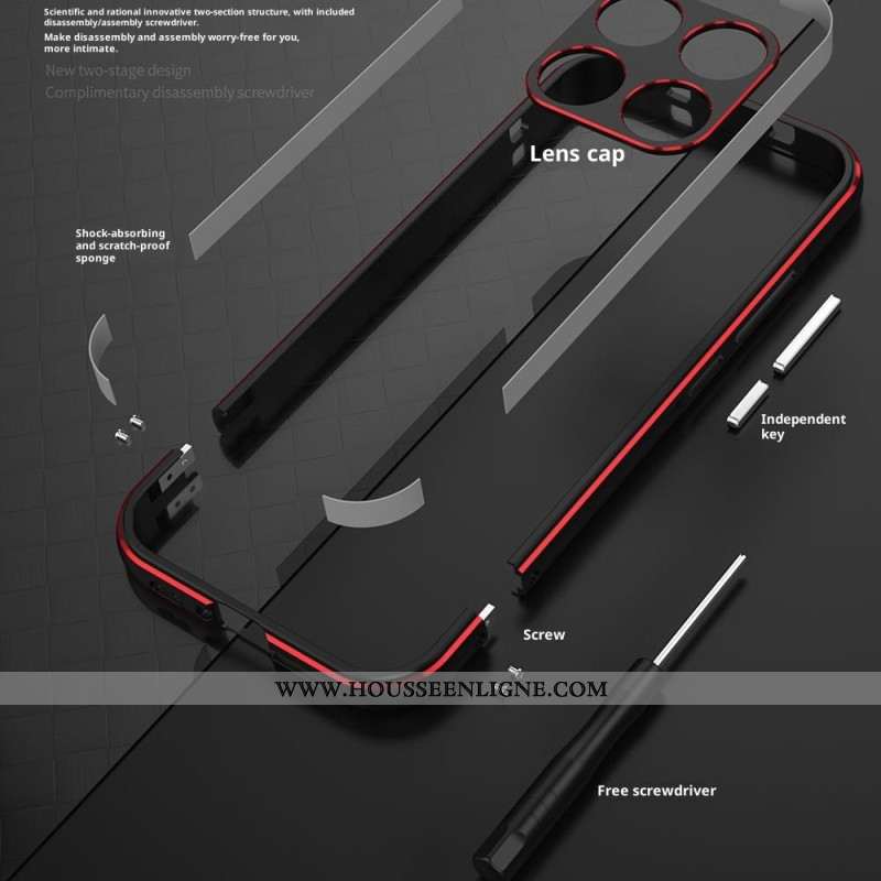 Bumper Xiaomi 17 Protecteur d'Objectif et Cadre Métallique