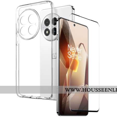Coque 2-en-1 OnePlus 13 Transparente avec Protecteur Écran en Verre Trempé