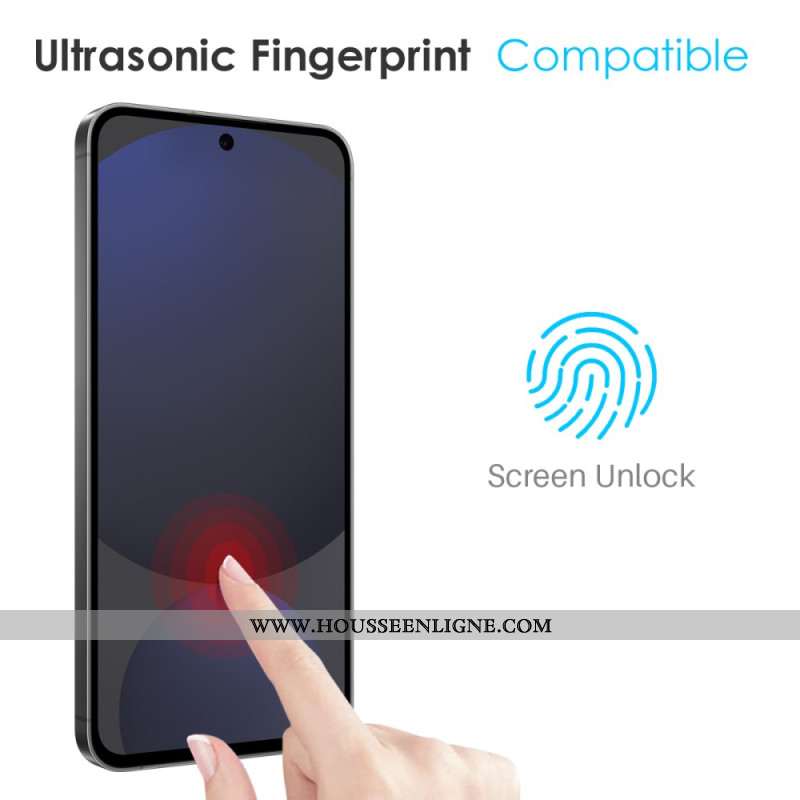 Coque 2-en-1 Samsung Galaxy S25 Plus 5G Transparente avec Protecteur Écran en Verre Trempé