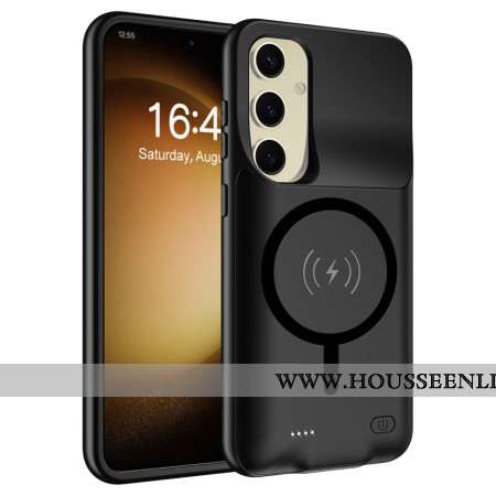 Coque Batterie 10000mAh Samsung Galaxy S25 Plus Chargeur Externe avec Fixation Magnétique