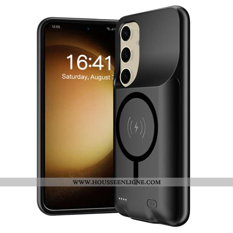 Coque Batterie 10000mAh Samsung Galaxy S25 Plus Chargeur Externe avec Fixation Magnétique