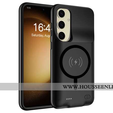 Coque Batterie 10000mAh pour Samsung Galaxy S25 Chargeur Externe avec Fixation Magnétique
