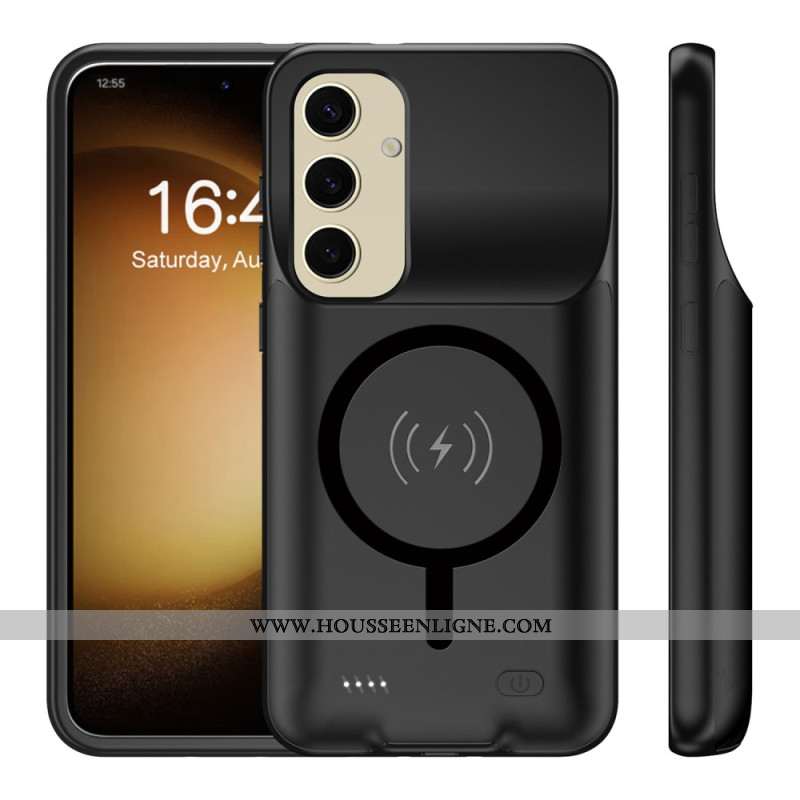 Coque Batterie 10000mAh pour Samsung Galaxy S25 Chargeur Externe avec Fixation Magnétique