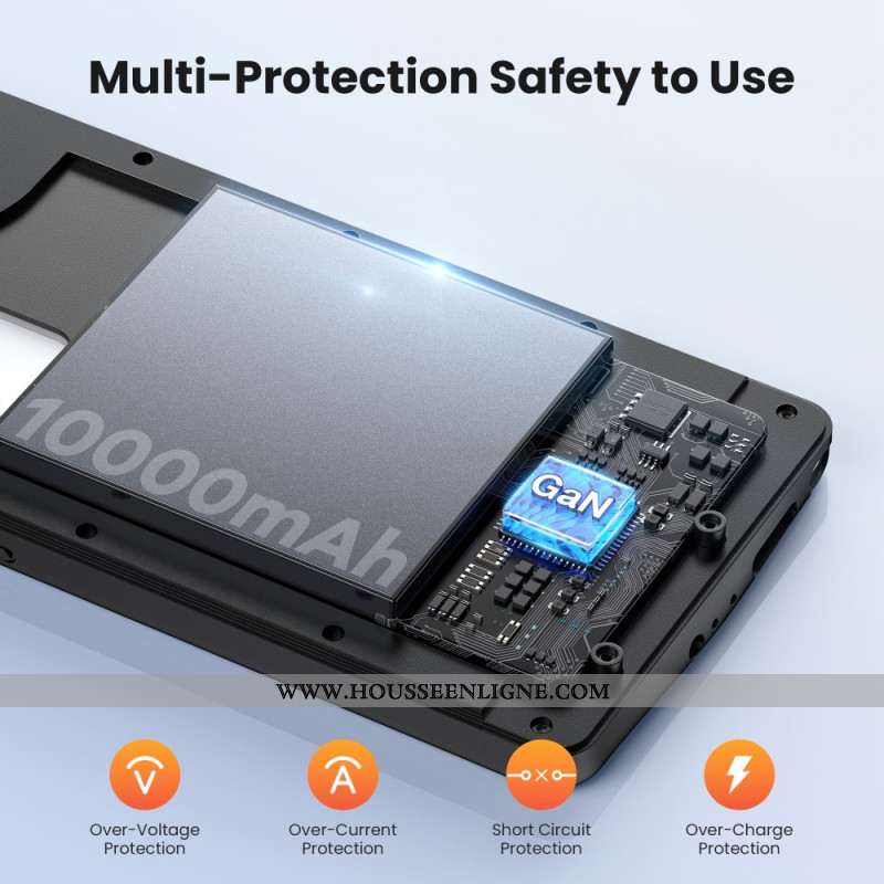 Coque Batterie 10000mAh pour Samsung Galaxy S25 Plus / S24 Plus Chargeur avec Fixation Magnétique