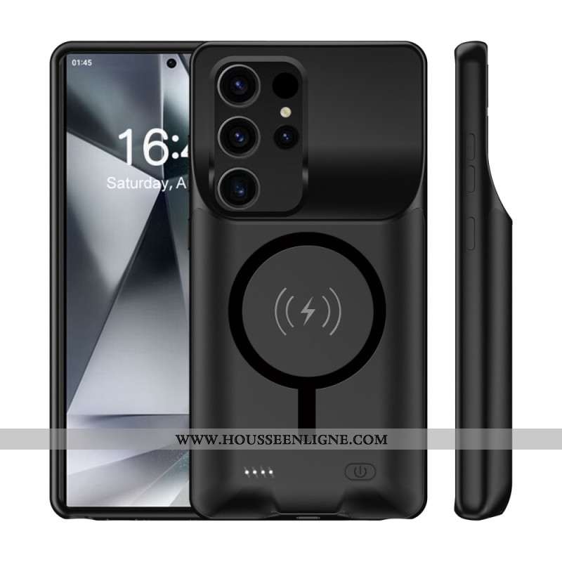 Coque Batterie 10000mAh pour Samsung Galaxy S25 Ultra Chargeur Externe avec Fixation Magnétique