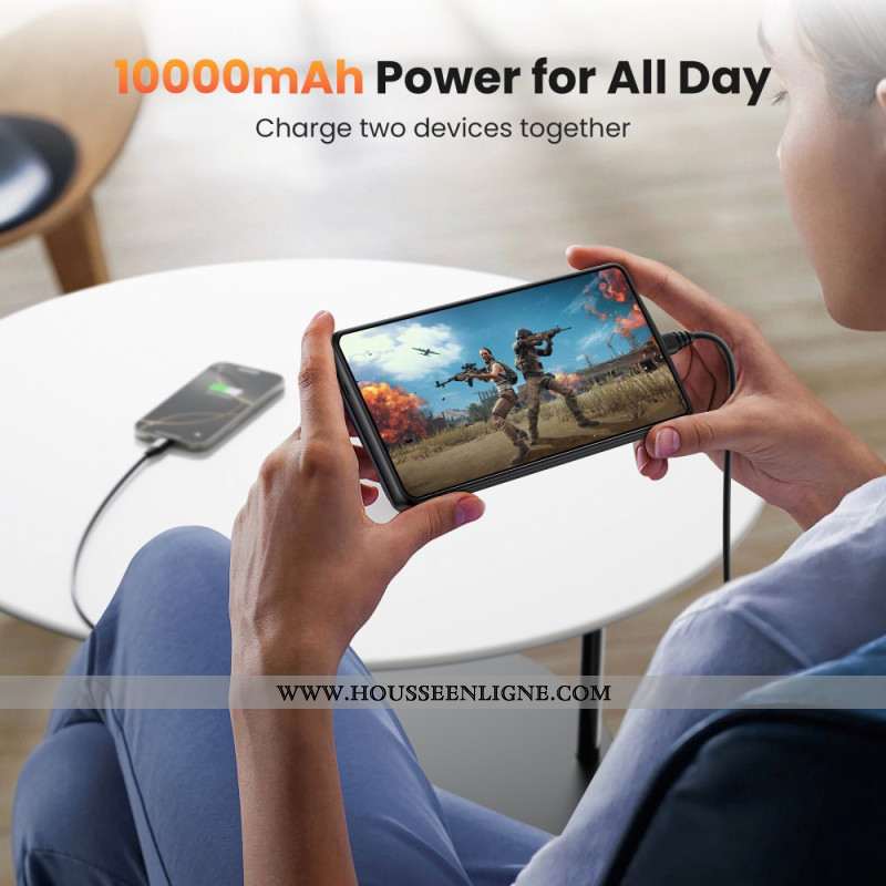 Coque Batterie 10000mAh pour Samsung Galaxy S25 Ultra Chargeur avec Fixation Magnétique