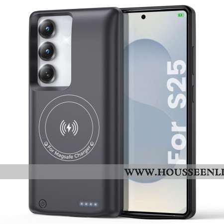 Coque Batterie Externe 10000mAh pour Samsung Galaxy S25 / S24 avec Fixation Magnétique