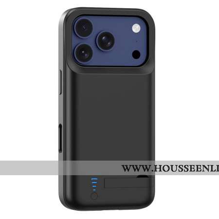 Coque Batterie Externe pour iPhone 17 Pro 5000mAh avec Support Intégré