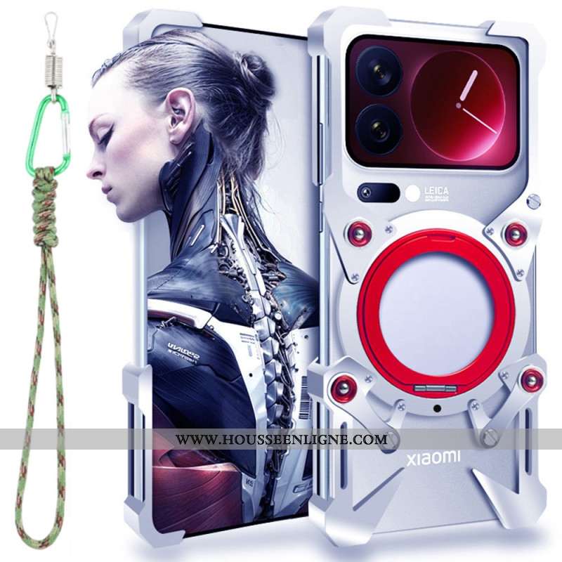 Coque Bumper Xiaomi 17 Pro Max Support Béquille et Dragonne Magnétique