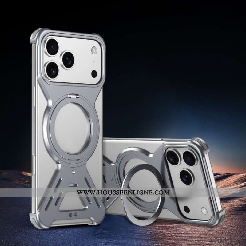 Coque Bumper iPhone 17 Pro MagSafe avec Support Rotatif