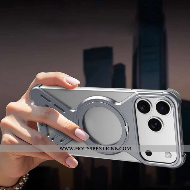 Coque Bumper iPhone 17 Pro MagSafe avec Support Rotatif