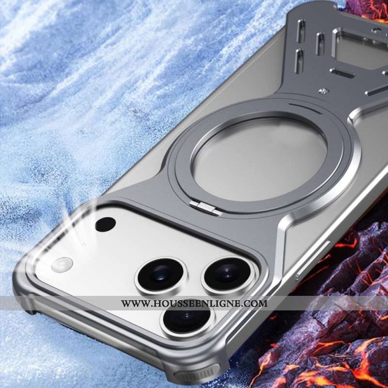 Coque Bumper iPhone 17 Pro MagSafe avec Support Rotatif