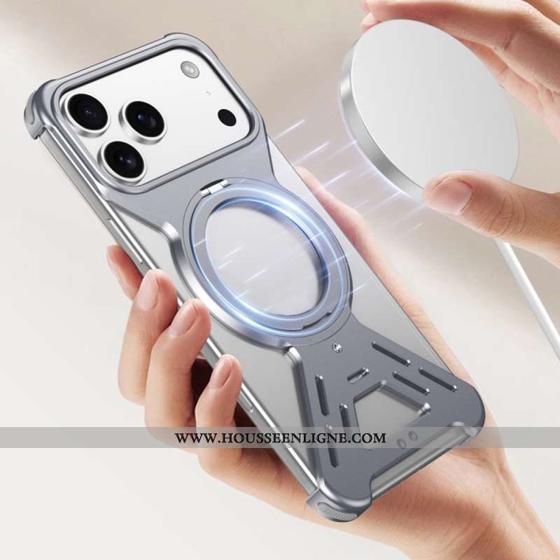 Coque Bumper iPhone 17 Pro MagSafe avec Support Rotatif