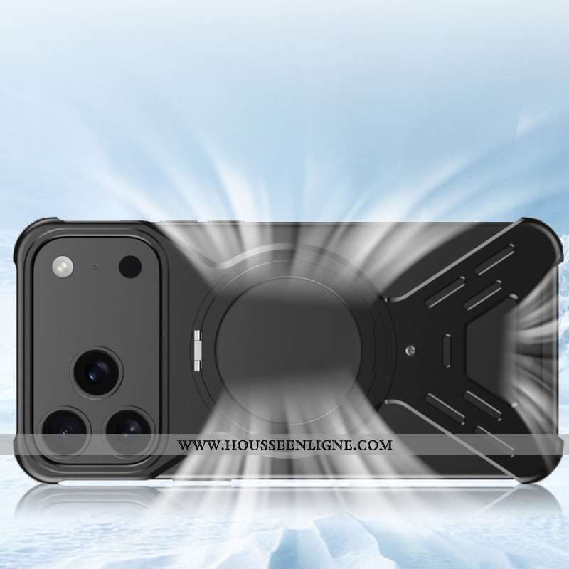 Coque Bumper iPhone 17 Pro MagSafe avec Support Rotatif