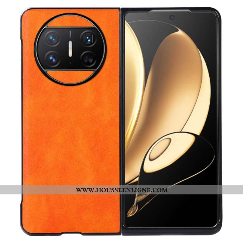 Coque Huawei Mate X3 Simili Cuir Litchi