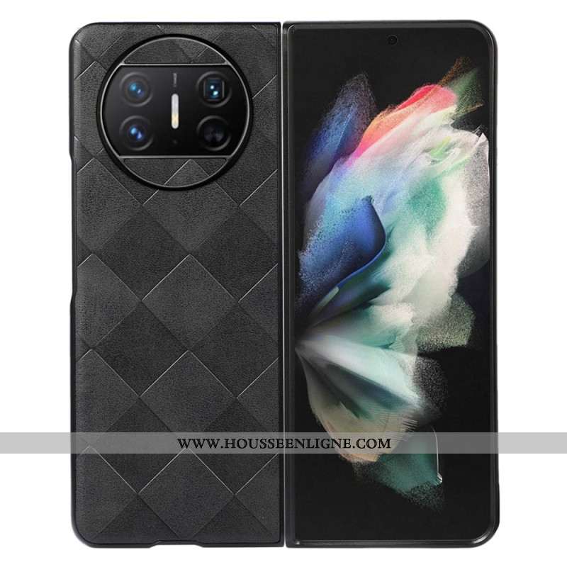 Coque Huawei Mate X3 Simili Cuir Motif Carreaux
