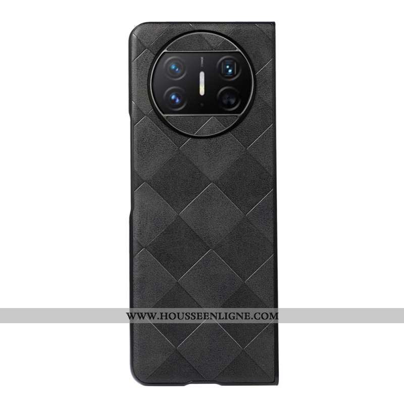 Coque Huawei Mate X3 Simili Cuir Motif Carreaux