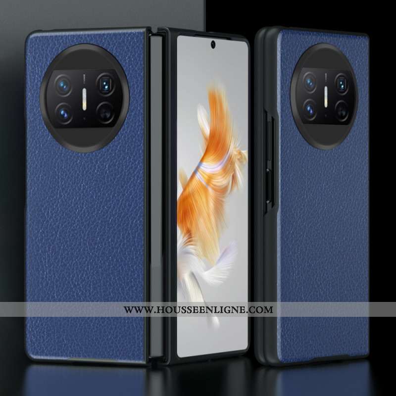 Coque Huawei Mate X3 Style Cuir Litchi
