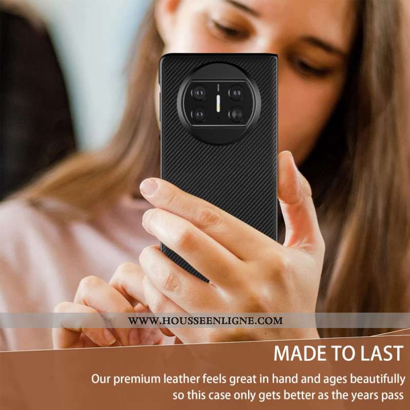 Coque Huawei Mate X3 Style Cuir Tissé