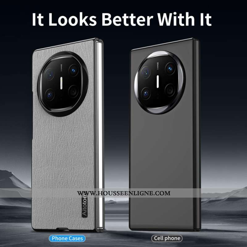 Coque Huawei Mate X6 Texture Bois