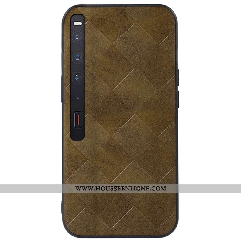 Coque Huawei Mate Xs 2 Simili Cuir Motif Carreaux