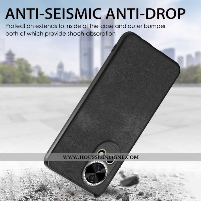 Coque Huawei Nova 13 Effet Cuir Vintage