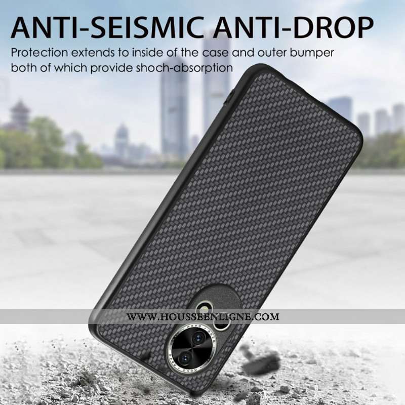 Coque Huawei Nova 13 Texture Fibre Carbone