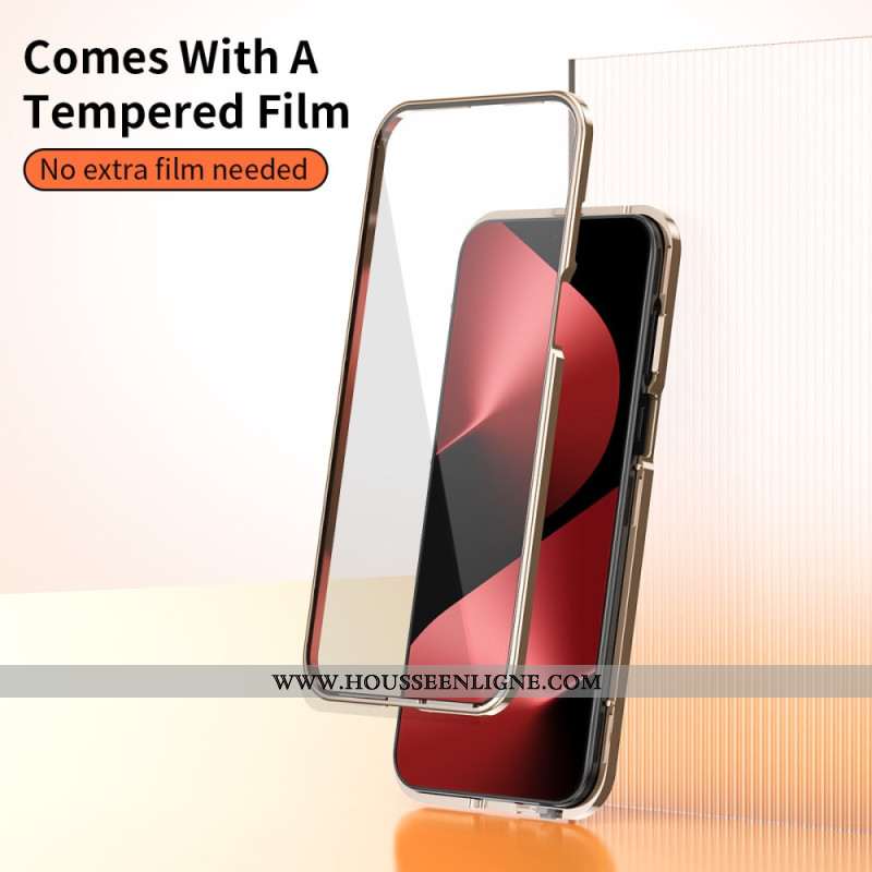 Coque Huawei Pura 80 Design Cuir et Verre Trempé pour Écran