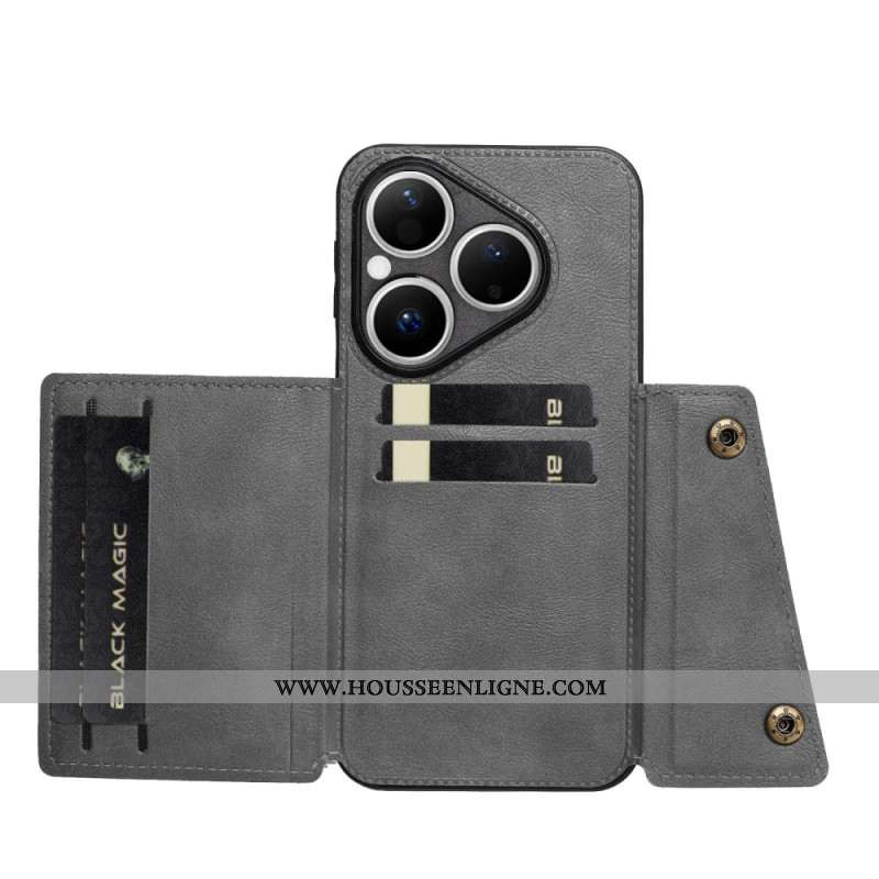 Coque Huawei Pura 80 Effet Cuir Porte-Cartes