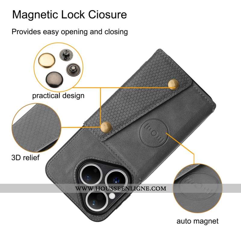 Coque Huawei Pura 80 Effet Cuir Porte-Cartes