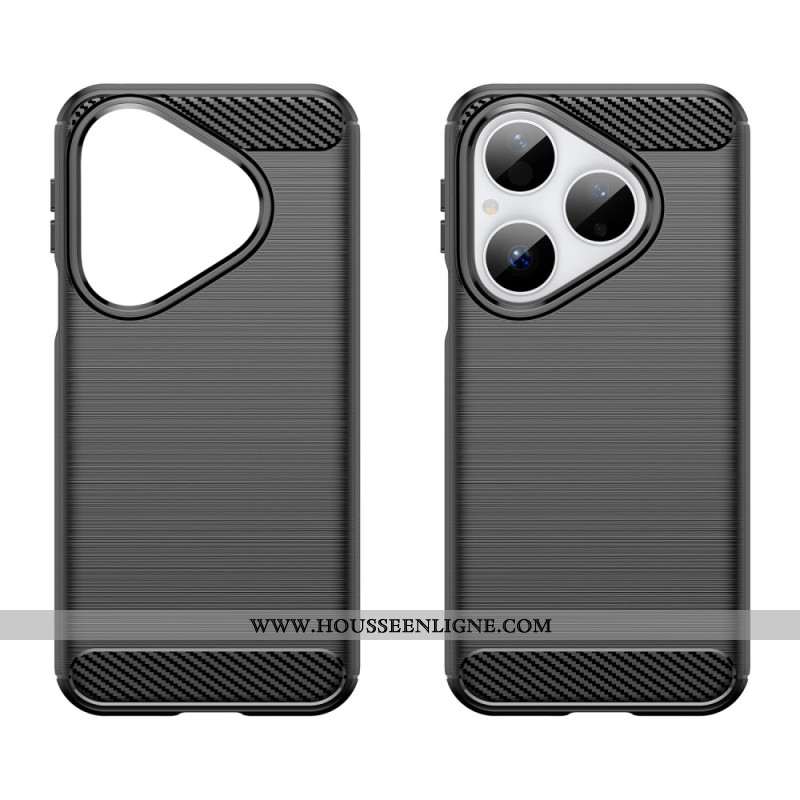 Coque Huawei Pura 80 Fibre Carbone Brossée
