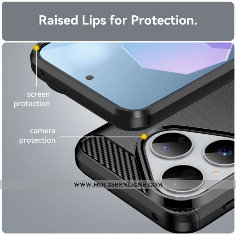 Coque Huawei Pura 80 Fibre Carbone Brossée
