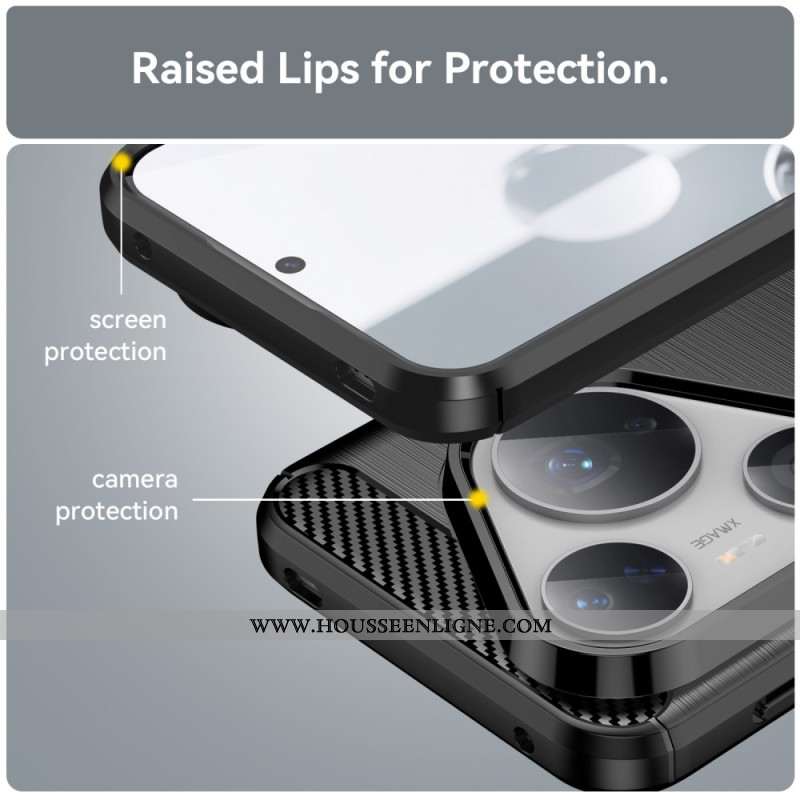 Coque Huawei Pura 80 Pro / 80 Ultra Fibre Carbone Brossée