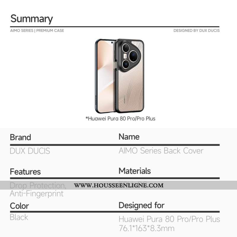 Coque Huawei Pura 80 Pro Aimo Series DUX DUCIS