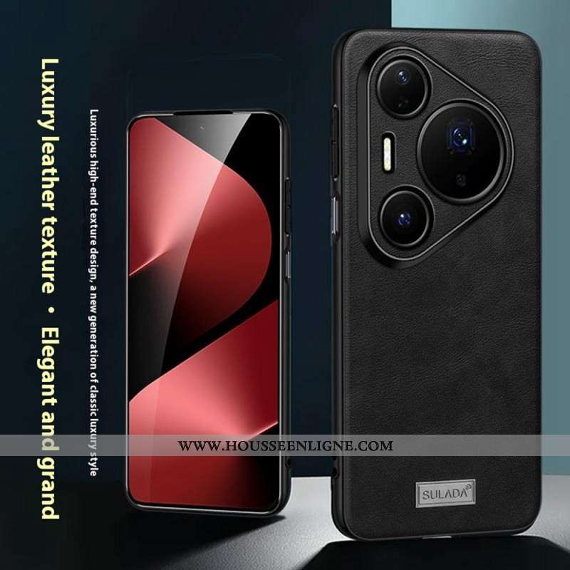 Coque Huawei Pura 80 Pro Effet Cuir SULADA