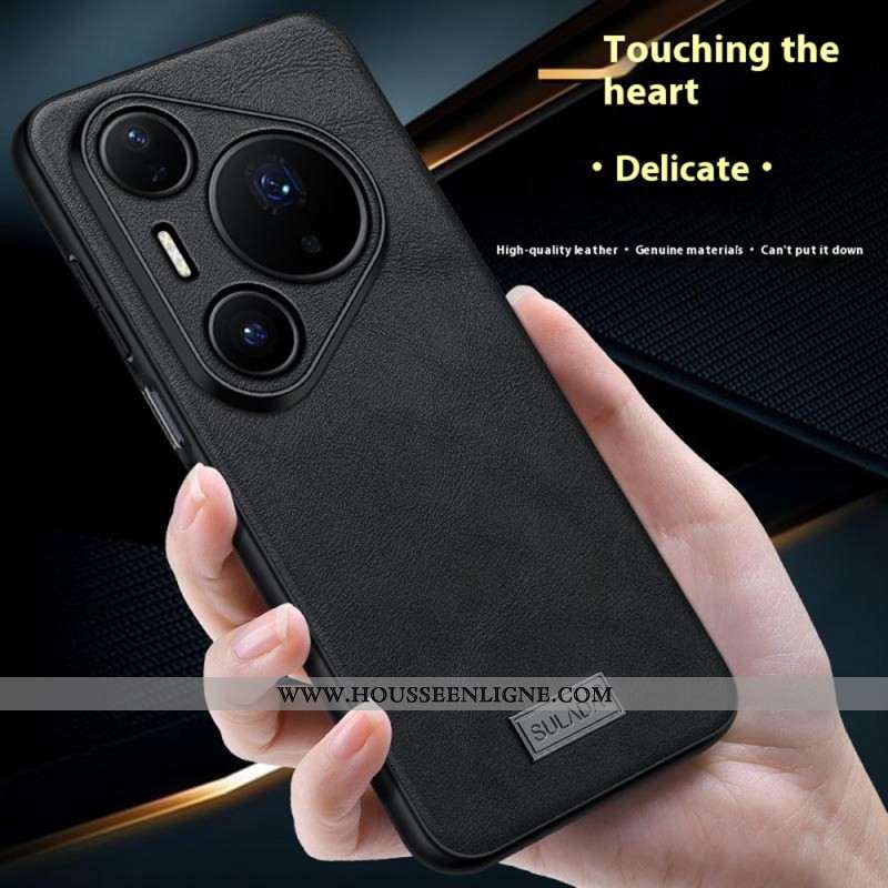 Coque Huawei Pura 80 Pro Effet Cuir SULADA