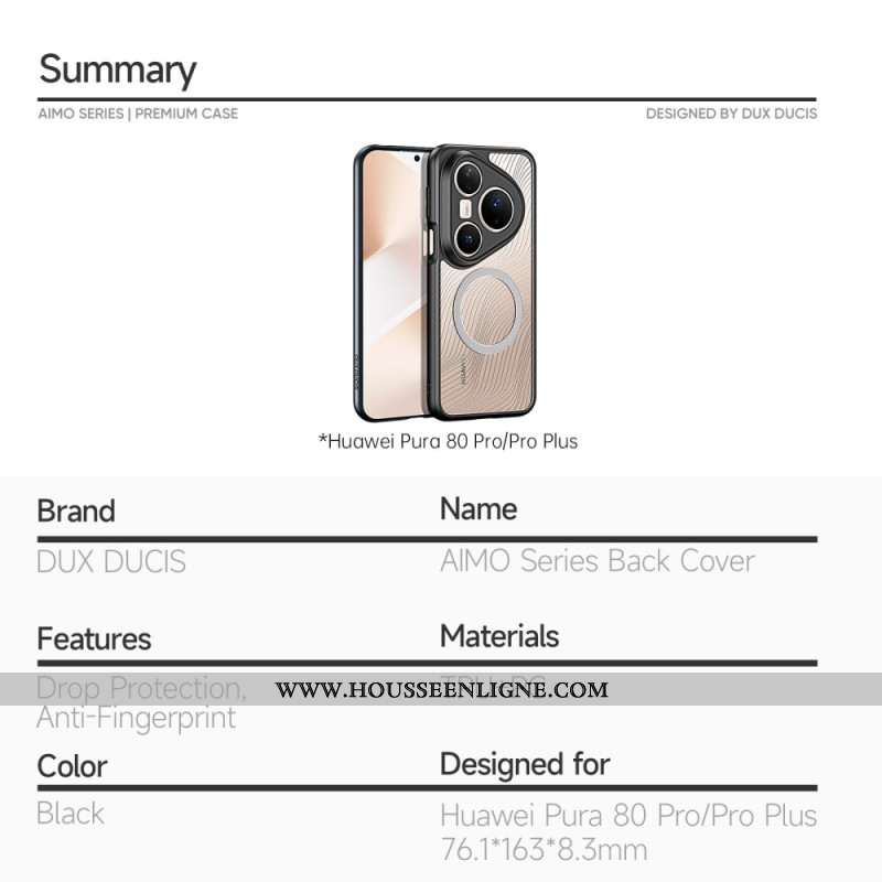 Coque Huawei Pura 80 Pro MagSafe Aimo Series DUX DUCIS