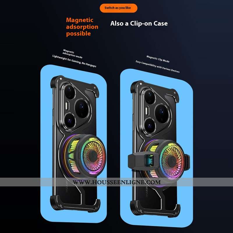 Coque Huawei Pura 80 Pro MagSafe avec Support Rotatif et Dissipation Thermique