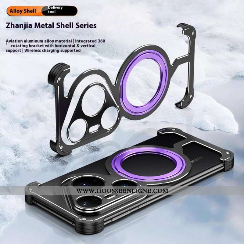 Coque Huawei Pura 80 Pro MagSafe avec Support Rotatif et Dissipation Thermique