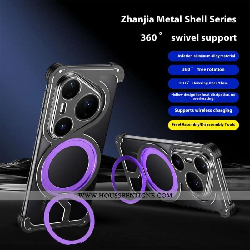 Coque Huawei Pura 80 Pro MagSafe avec Support Rotatif et Dissipation Thermique