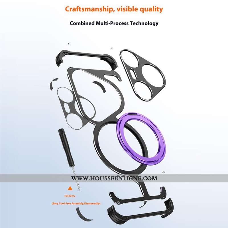 Coque Huawei Pura 80 Pro MagSafe avec Support Rotatif et Dissipation Thermique